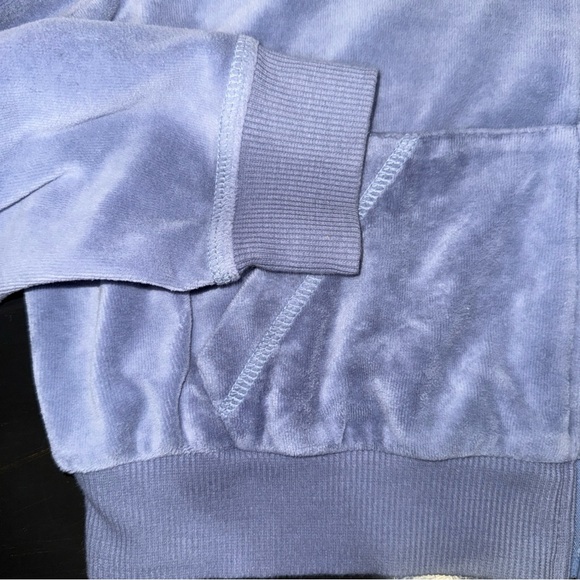 Playboy for Pacsun Y2K Baby Blue Zip-Up Hoodie with Heart Accent - Picture 5 of 10